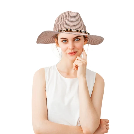 SOMBRERO DAMA CON CARACOLES 35X12CM 5 COLORES 27265 SOMBRERO DAMA CON CARACOLES 35X12CM 5 COLORES 27265