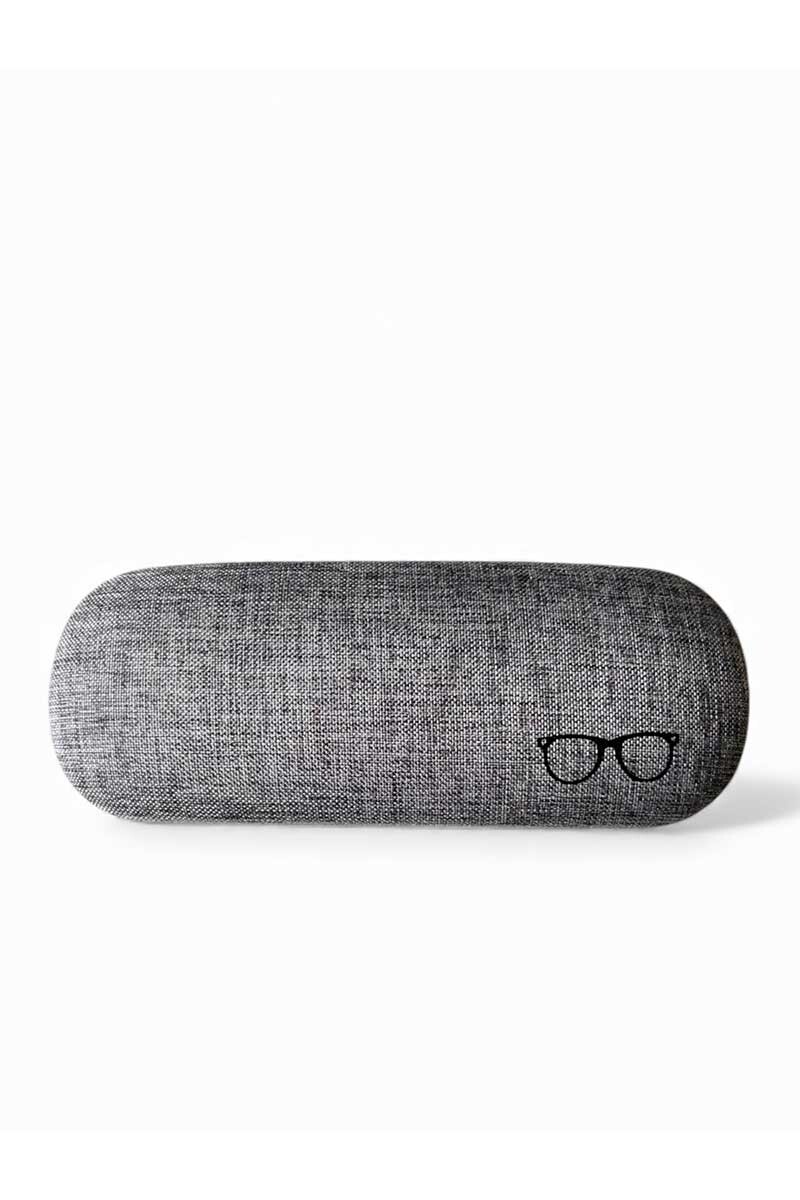 ESTUCHE DE LENTES RIGIDO TEXTIL Gris