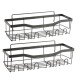 Set 5 Estantes Organizador Ducha Baño Con Adhesivo Negro