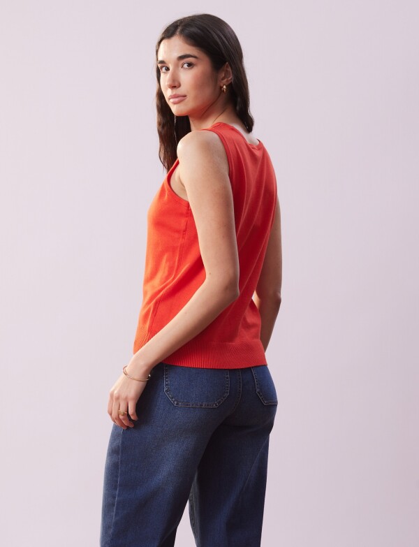 Musculosa Tejida ANARANJADO