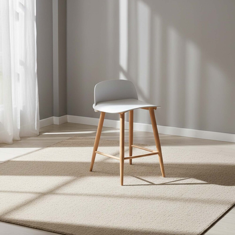 BUTACA BAR POLIPROPILENO BLANCO PARIS