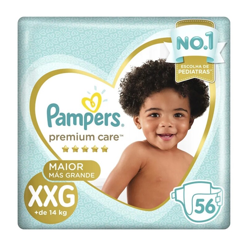 Pañales Pampers Premium Care Talle Xxg 56 Uds. Pañales Pampers Premium Care Talle Xxg 56 Uds.