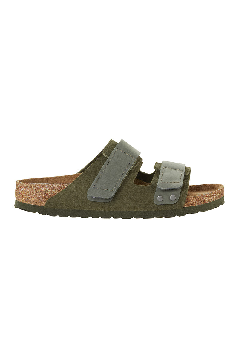 Sandalia Uji Suede Leather - Regular Verde