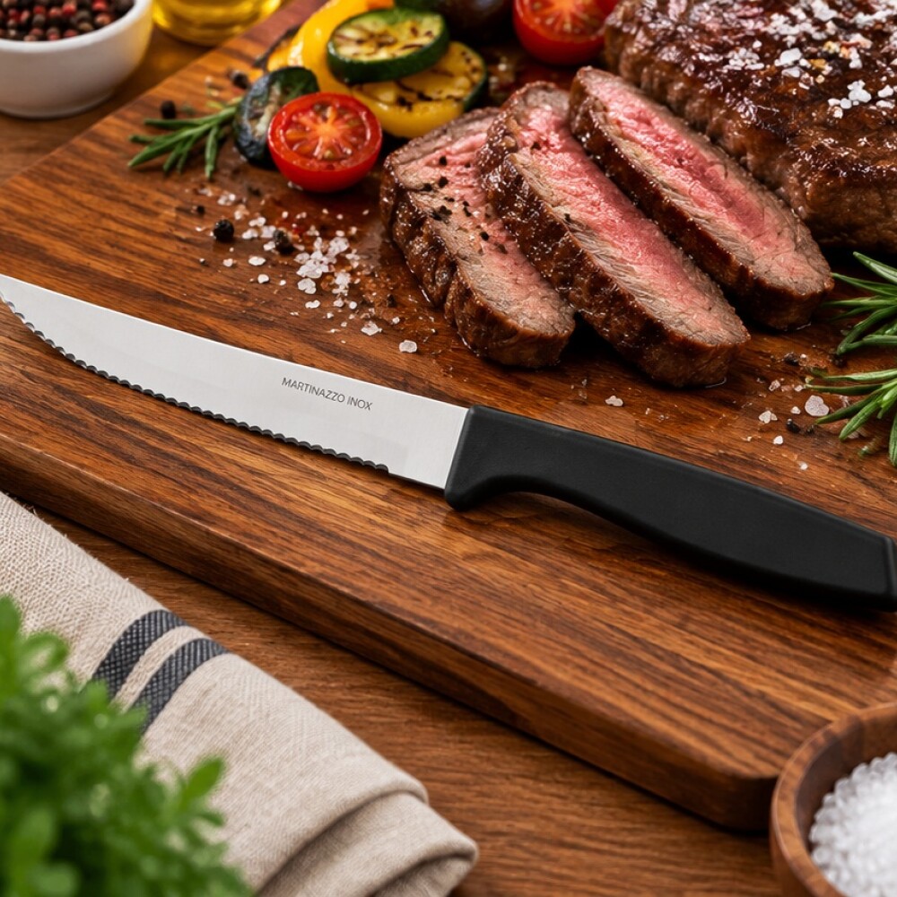 Piemonte Negro Cuchillo de Mesa M.Plastico 20035-5 Piemonte Negro Cuchillo de Mesa M.Plastico 20035-5
