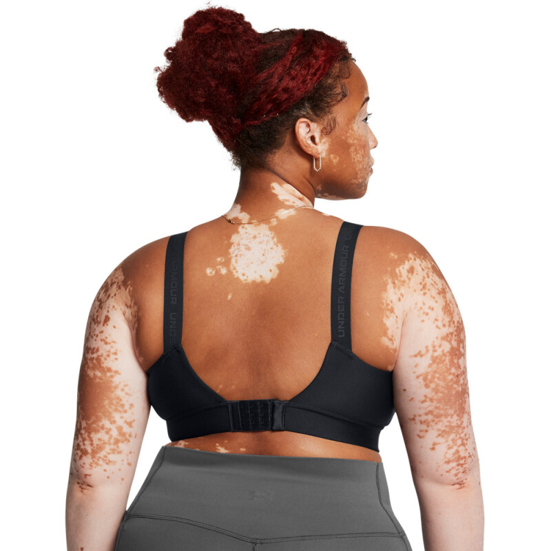 UA Infinity Mid 2.0 Bra-ORG BLK-002