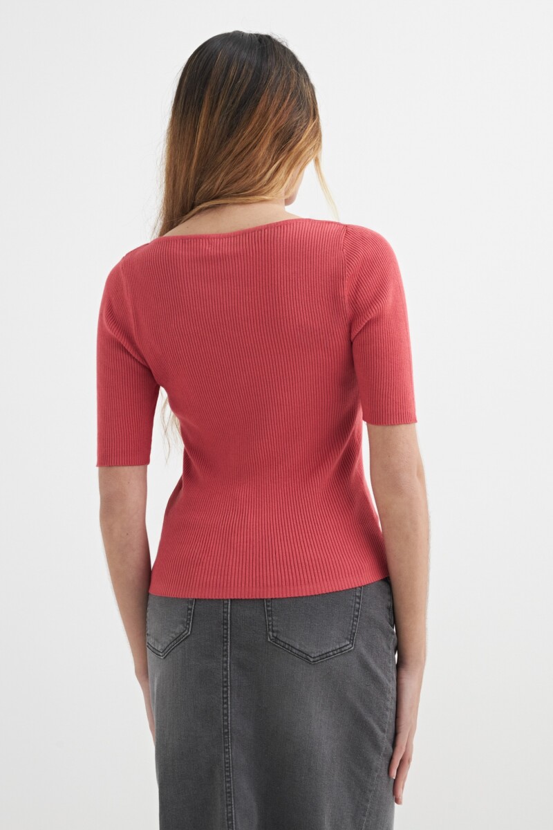Sweater cuello bote MARRON