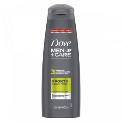 Shampoo Dove Men - 3 En 1 Sport 400 Ml. Shampoo Dove Men - 3 En 1 Sport 400 Ml.