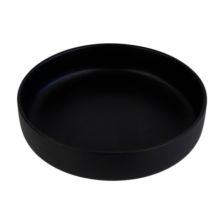 Plato hondo de ceramica negro Plato hondo de ceramica negro