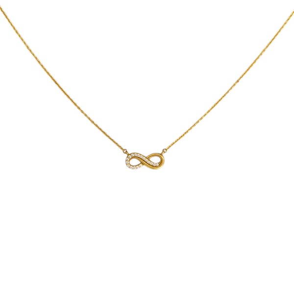 Conjunto Infinito-Oro bajo-Piedra Zirconia-CJ8052 Conpiedra