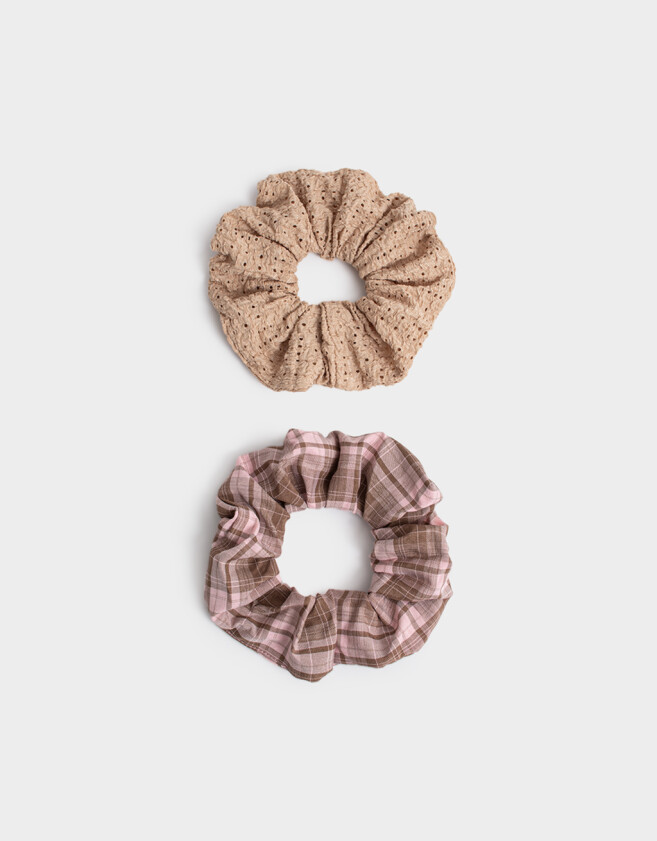 Skunzies Set por 2 Scrunchie - Combinacion Bicolor
