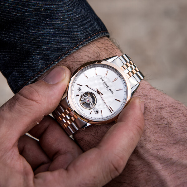 Reloj Raymond Weil FREELANCER de acero y PVD oro rosa Reloj Raymond Weil FREELANCER de acero y PVD oro rosa