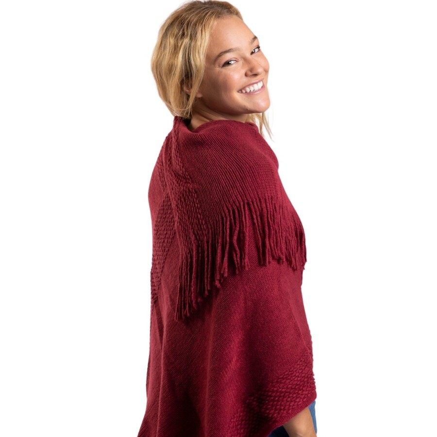CHERRY PONCHO RED