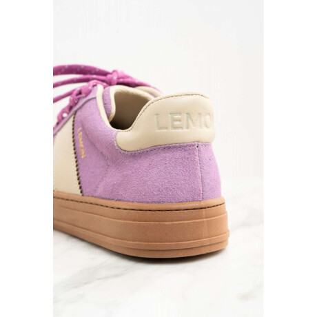 Zapatilla Gamuza Combinada Lila