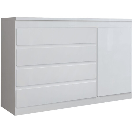 Comoda 6 Cajones Mdf Blanco Logan — Divino