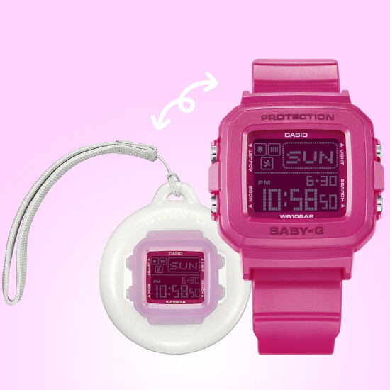 Reloj CASIO BABY-G BGD10K-4DR Resina Fucsia Esfera 40mm 0