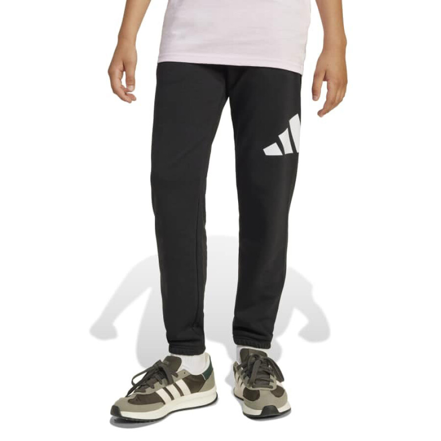 Pantalón Infantil Adidas Essentials Jrs Negro - Blanco