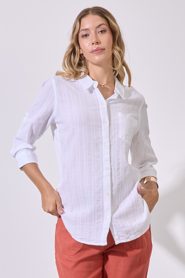 Camisa Algodon BLANCO