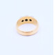 Anillo oro 18k con zirconias. Anillo oro 18k con zirconias.