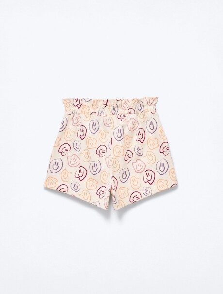 SHORT INFANTIL CON ESTAMPADO AMARILLO
