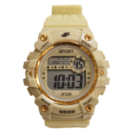 Reloj Deportivo Unisex de Pulsera Waterproof Pantalla Luz Beige
