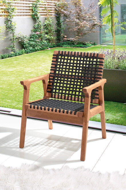 TRACO POLTRONA POLTRONA TRACO CUERDA RAMI 58x72x83CM JATOBA