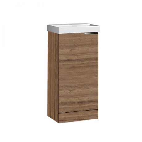 MUEBLE ANGIONI 45.5x34x80cm LAQUEADO EN MDF AL PISO- MADERA GAMAS DE MARRON