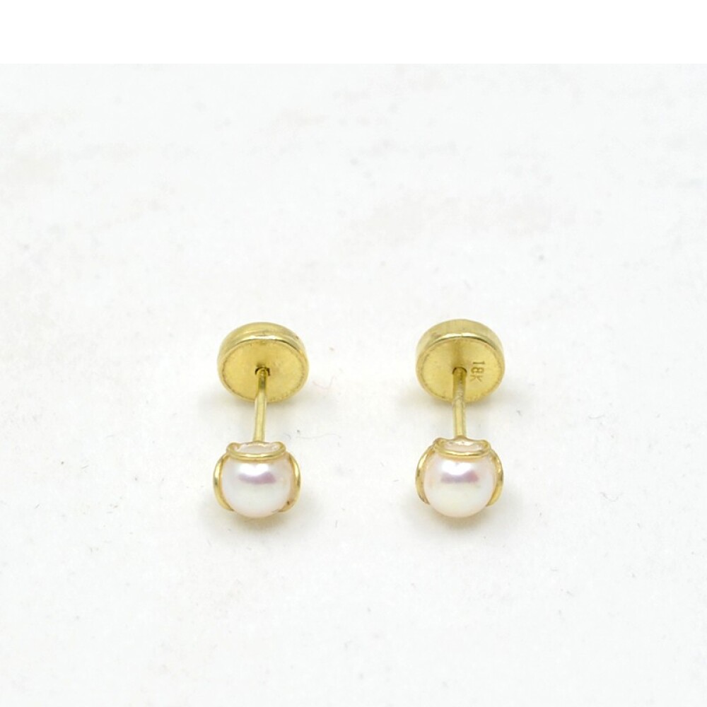 Abridores en Oro 18 K Y Perlas Con Engarce 3 Aritos Abridores en Oro 18 K Y Perlas Con Engarce 3 Aritos