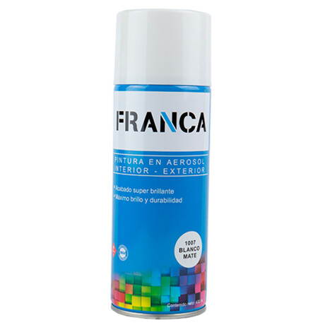 ESMALTE AEROSOL 400ML BLANCO MATE REF.1007 FRANCA ++ N/a