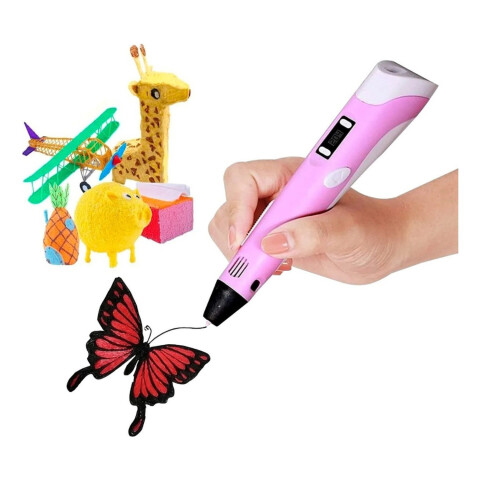 Lapicera 3d Lápiz Impresión 3d Para Impresión Con Filamento Variante Color Rosa