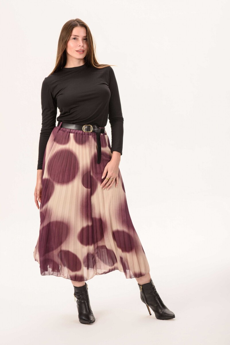 Falda Matilde - bordo 