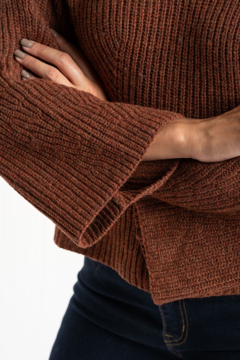 Polera Lana Marron
