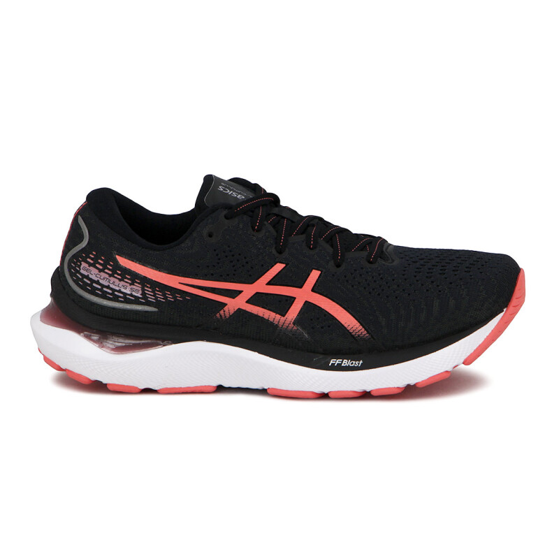 Championes Asics Gel-cumulus 24 Mujer Negro-salmon