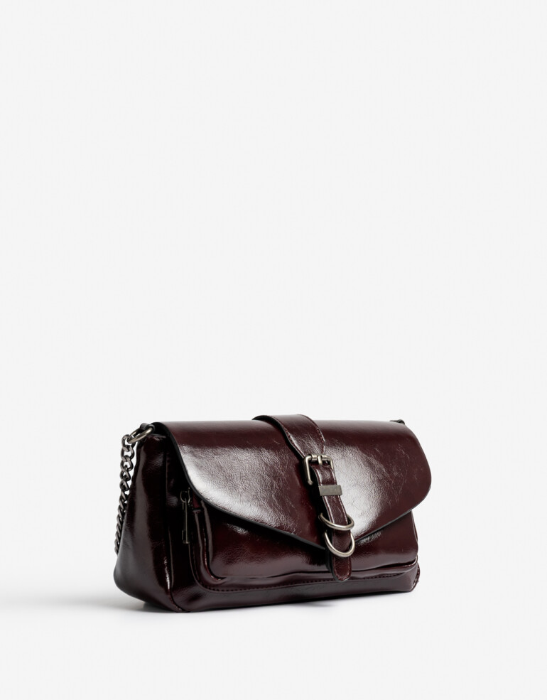 Bandoleras Cartera Formato Bandolera Burgundy - Rojo Cereza