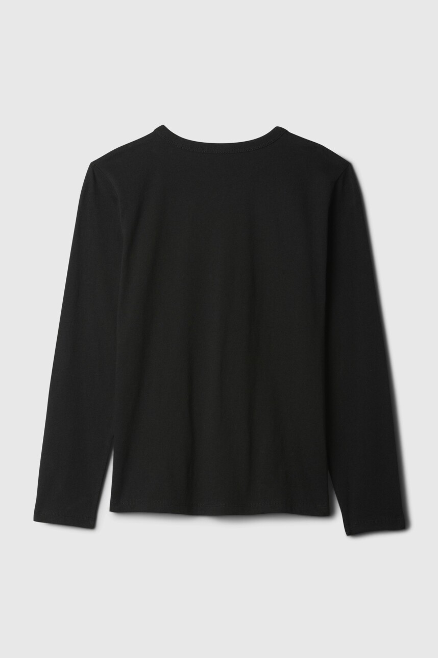 Remera Logo Gap Manga Larga Niño Outer Space