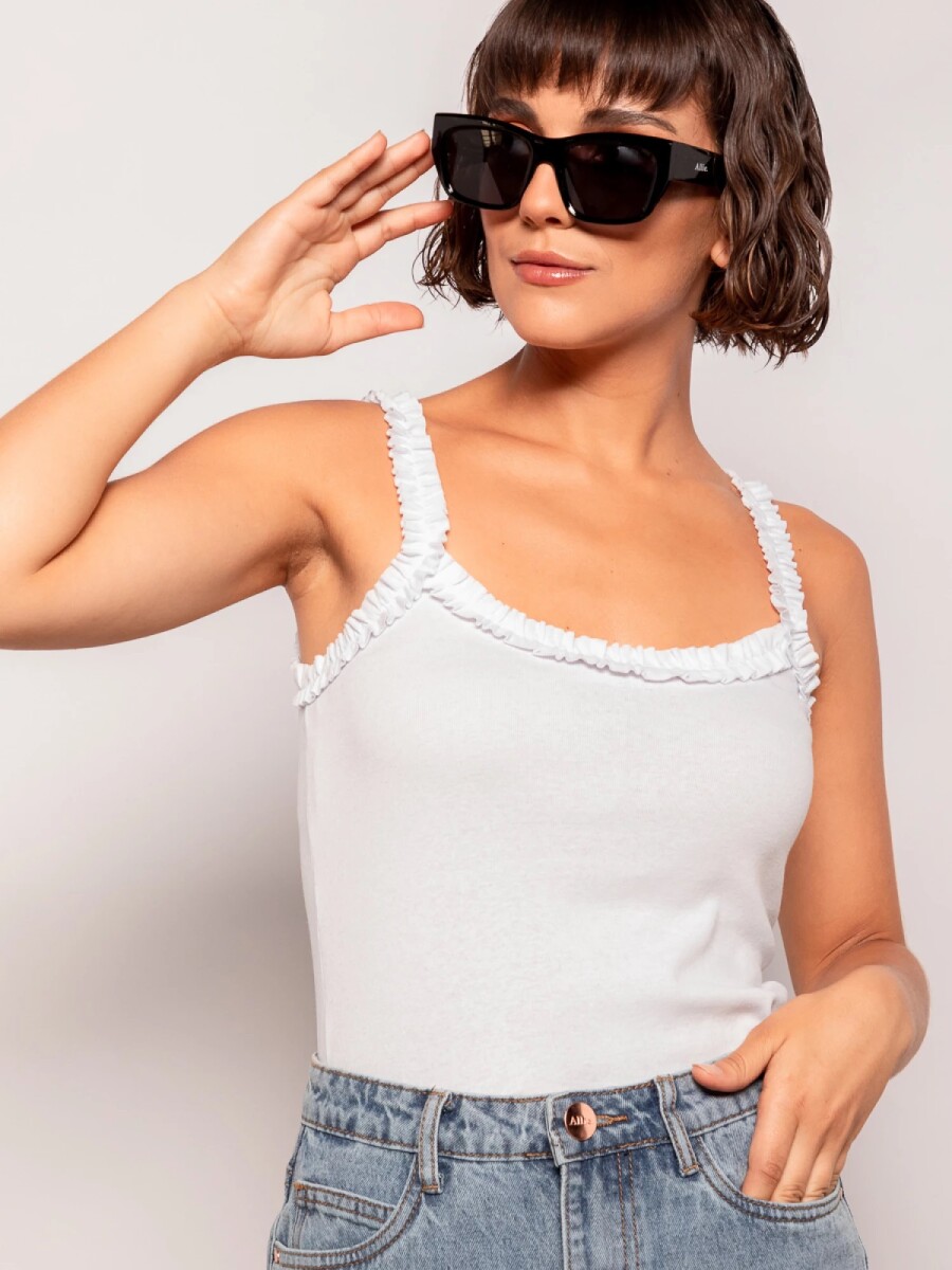 TOP ALLIE CONFETTI - BLANCO 