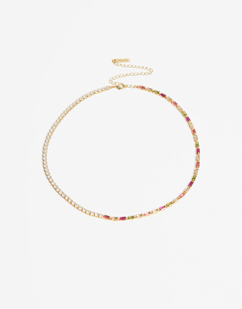 Collares Cortos Cubic zirconia Collar Con Cubic Zirconia - Dorado