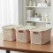 Set x3 Caja simil ratán 4 lts BEIGE
