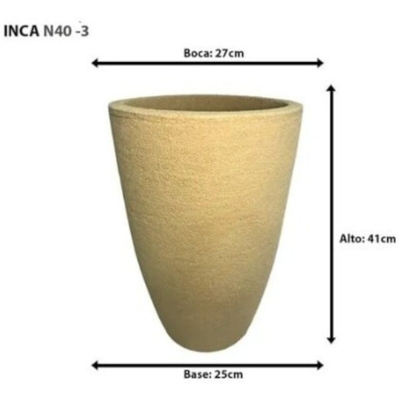 Maceta Plástico Inca 40 Arena