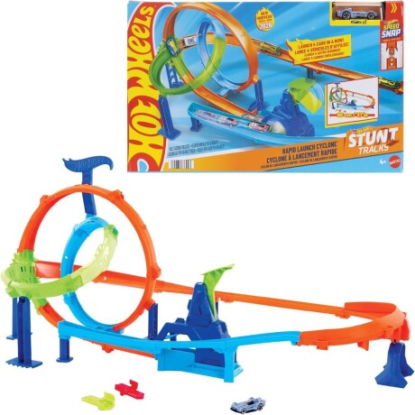 HOT WHEELS - Stunt Pista De Acrobacias Lanza Y Choca 001