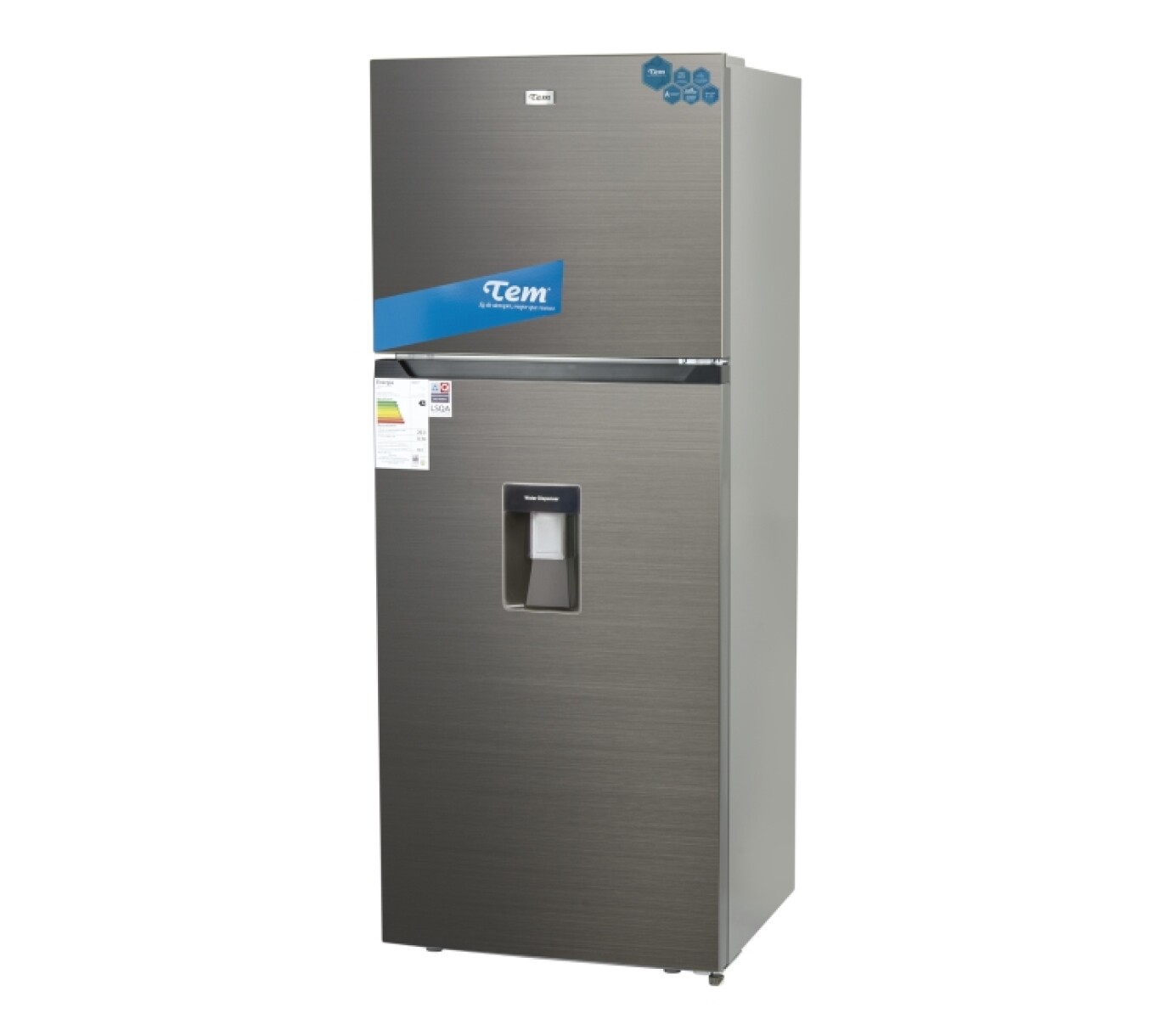 Heladera Tem Inox C/dips. Tourf 55i5 Inverter 