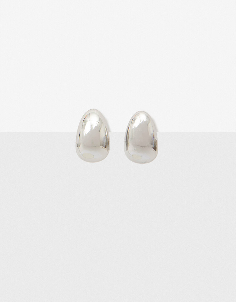 Aros Clips Metal Aros Clips De Metal Bold - Plateado Rodio