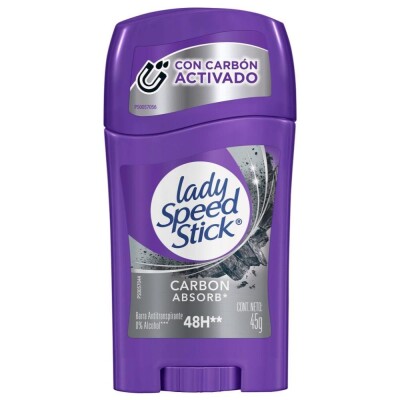Desodorante Barra Lady Speed Stick Carbon Absorb 45 Grs. Desodorante Barra Lady Speed Stick Carbon Absorb 45 Grs.