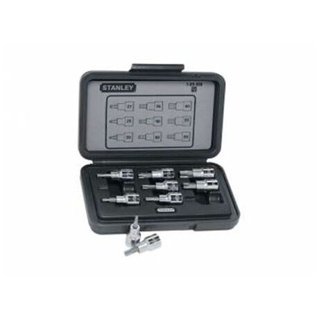 CAJA TUBOS PROF. ENCASTRE 1/2 P/TORX T20-T60 9P STANLEY ++ N/a