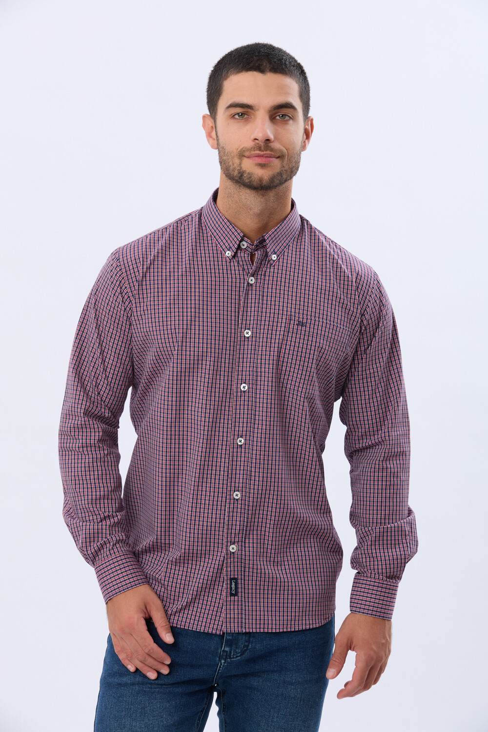 CAMISA SPORT A CUADROS Rojo