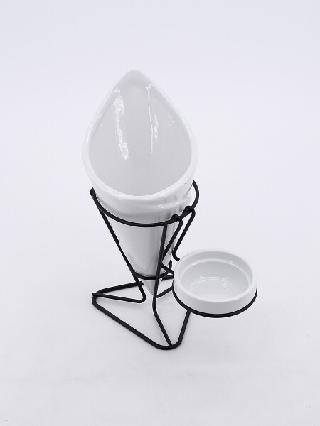 PORTA PAPAS Y DIPS BLANCO