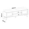 Rack de living Mdf Charlotte Nat/off N/A