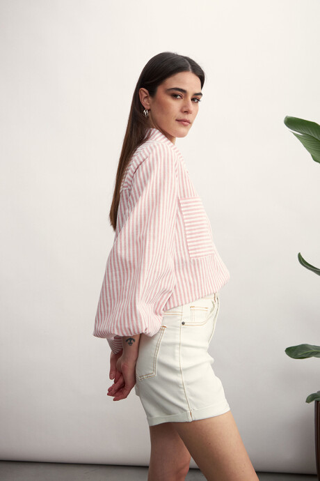 Camisa Flora Roja
