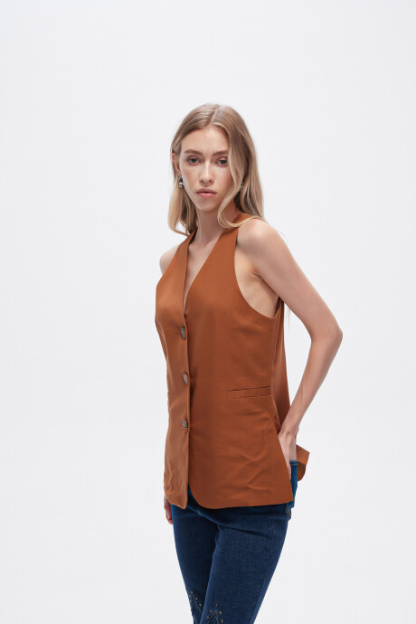 Chaleco Zyla Camel