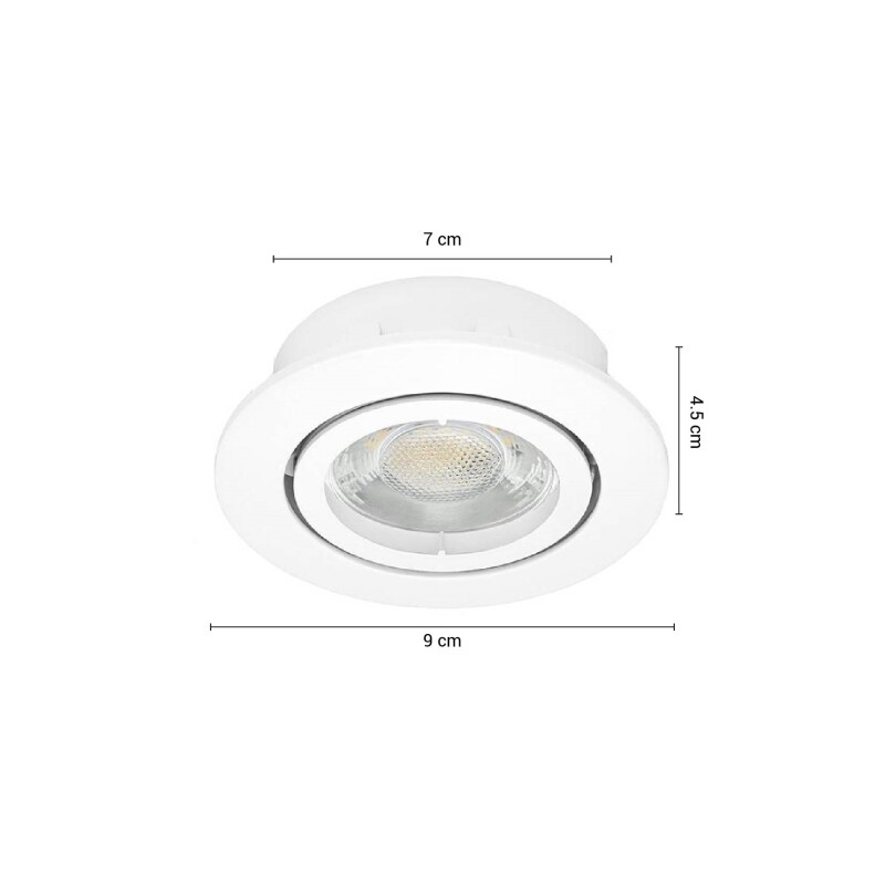 Downlight LED Neptuno 5W Downlight LED Neptuno 5W Luz Cálida