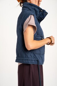 Chaleco Lavado Reversible Marino
